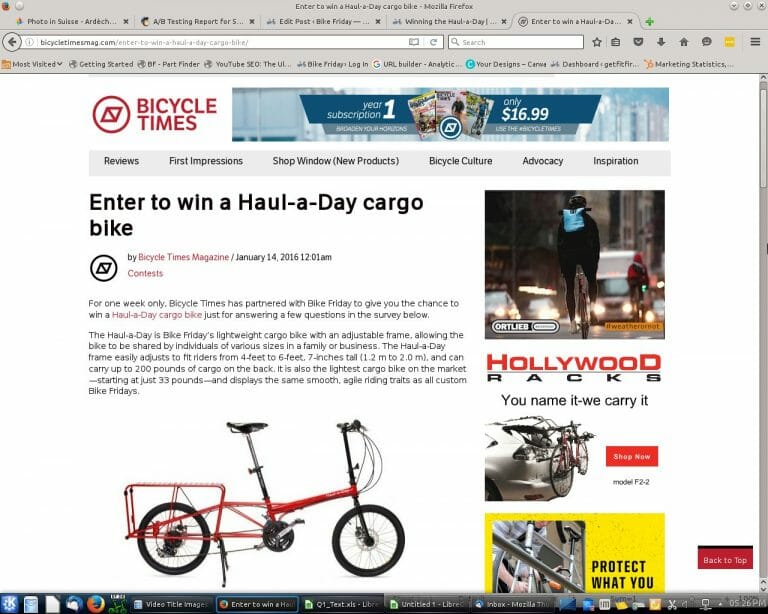 Winning the Haul-a-Day