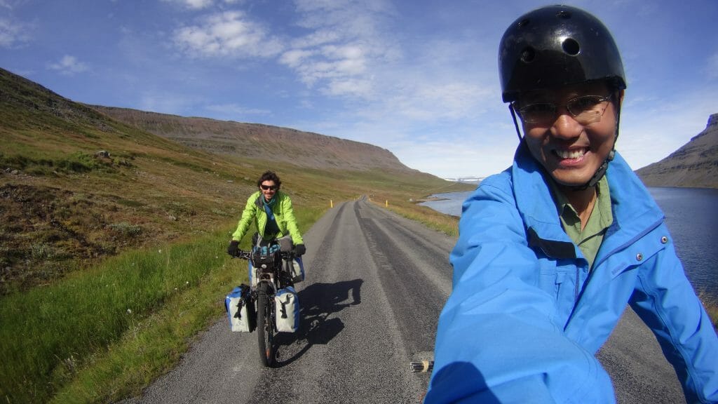 Finding friends to ride with while biking across Iceland