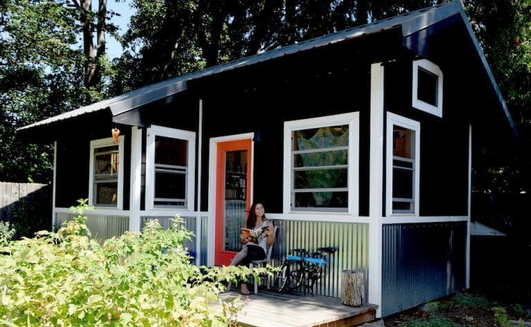 A Tiny House + A Folding Bike = A Perfect Fit