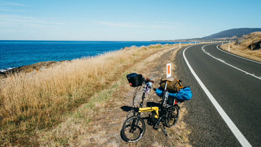Cycle touring Tasmania on a tikit