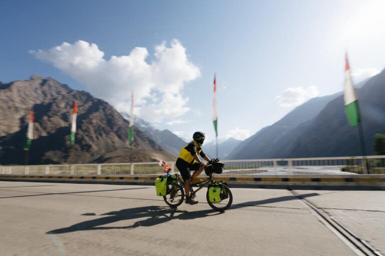 1,200 km of The Pamir Highway On a Diamond Llama Folding Bike