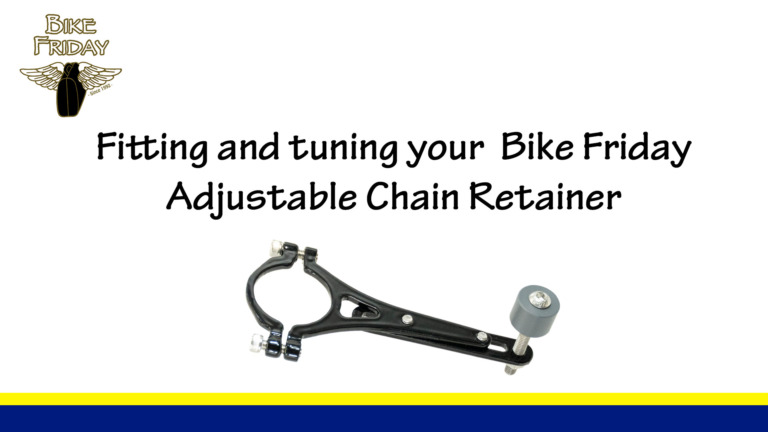How to fit and adjust your Adjustable Chain Retainer (Instructional Video)